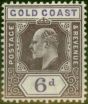 Collectible Postage Stamp from Gold Coast 1906 6d Dull Purple & Violet SG54 Fine Lightly Mtd Mint
