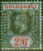Old Postage Stamp Gold Coast 1913 2s6d Black & Red-Blue SG81 Used Fine
