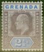 Valuable Postage Stamp from Grenada 1902 2 1/2d Dull Purple & Ultramarine SG60 V.F Lightly Mtd Mint