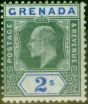 Collectible Postage Stamp from Grenada 1902 2s Green & Ultramarine SG64 Fine & Fresh Lightly Mtd Mint