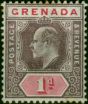 Grenada 1904 1d Purple & Carmine SG68 Fine MM (2) King Edward VII (1902-1910) Valuable Stamps