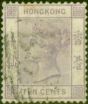 Collectible Postage Stamp from Hong Kong 1882 10c Dull Mauve SG36 Good Used