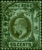 Hong Kong 1911 50c Black-Green SG98 Fine Used. King George V (1910-1936) Used Stamps