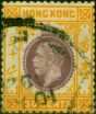 Collectible Postage Stamp Hong Kong 1912 30c Purple & Orange-Yellow SG110 Fine Used