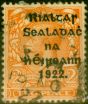 Old Postage Stamp from Ireland 1922 2d Bright Orange SG29a Die II Harrison Fine Used