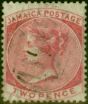 Valuable Postage Stamp from Jamaica 1860 2d Rose SG2 Good Used (2)