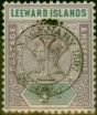 Collectible Postage Stamp Leeward Islands 1897 7d Dull Mauve & Slate SG14 Fine LMM