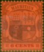 Valuable Postage Stamp Mauritius 1904 6c Purple & Carmine-Red SG167 Fine & Fresh MM