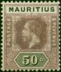 Mauritius 1920 50c Dull Purple & Black SG200 Fine LMM . King George V (1910-1936) Mint Stamps