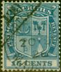 Collectible Postage Stamp Mauritius 1921 15c Blue SG219 Fine Used