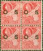 Collectible Postage Stamp N.S.W 1889 6d Carmine SG042 Fine MM Block of 4