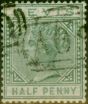 Collectible Postage Stamp Nevis 1883 1/2d Dull Green SG25 Fine Used