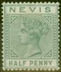 Valuable Postage Stamp from Nevis 1883 1/2d Dull Green SG25 Superb Lightly Mtd Mint