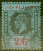 Valuable Postage Stamp from Fiji 1925 2s6d Black & Red-Blue SG240 Fine Used