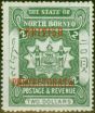 Rare Postage Stamp North Borneo 1901 $2 Dull Green SG143 Fine MM