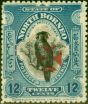 Collectible Postage Stamp from North Borneo 1916 12c Deep Blue SG209 Fine Mtd Mint