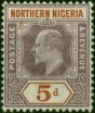 Northern Nigeria 1902 5d Dull Purple & Chestnut SG25 Fine VLMM . King Edward VII (1902-1910) Mint Stamps