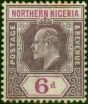 Northern Nigeria 1905 6d Dull Purple & Violet SG25 Good MM . King Edward VII (1902-1910) Mint Stamps
