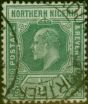 Collectible Postage Stamp Northern Nigeria 1910 1/2d Green SG28a 'Damaged Frame & Crown' Fine Used