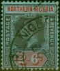 Collectible Postage Stamp Northern Nigeria 1912 2s6d Black & Red-Blue SG49 Used Fine