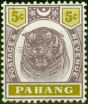 Collectible Postage Stamp from Pahang 1897 5c Dull Purple & Olive-Yellow SG16 Fine Mtd Mint