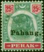 Pahang 1898 25c Green & Carmine SG20 Good Unused . Queen Victoria (1840-1901) Mint Stamps