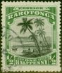 Valuable Postage Stamp from Rarotonga 1920 1/2d Black & Green SG70 V.F.U