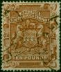 Rhodesia 1892 £10 Brown SG13 Fine Used Queen Victoria (1840-1901) Old Stamps