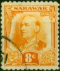 Sarawak 1932 8c Orange-Yellow SG97 Fine Used (2). King George V (1910-1936) Used Stamps