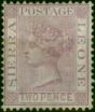 Collectible Postage Stamp Sierra Leone 1876 2d Magenta SG19 Fine MM