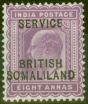 Valuable Postage Stamp from Somaliland 1903 8a Purple SG09 Fine Mtd Mint