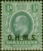 Old Postage Stamp Somaliland 1904 1/2a Dull Green & Green SG010 Fine LMM
