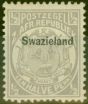 Collectible Postage Stamp from Swaziland 1889 1/2d Grey SG4 Fine Mtd Mint