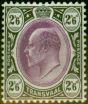 Old Postage Stamp from Transvaal 1902 2s6d Magenta & Black SG253 Fine Lightly Mtd Mint