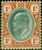 Old Postage Stamp from Transvaal 1905 1s Black & Red-Brown SG267 Fine Lightly Mtd Mint