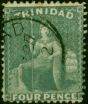 Trinidad 1882 4d Bluish Grey SG102 Good Used  Queen Victoria (1840-1901) Collectible Stamps