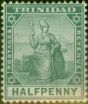 Valuable Postage Stamp Trinidad 1904 1/2d Grey-Green SG133 Fine MM