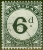Old Postage Stamp from Trinidad 1905 6d Slate-Black SGD15 Fine Used