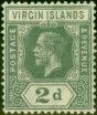 Collectible Postage Stamp from Virgin Islands 1913 2d Grey SG71 Fine Very Lightly Mtd Mint