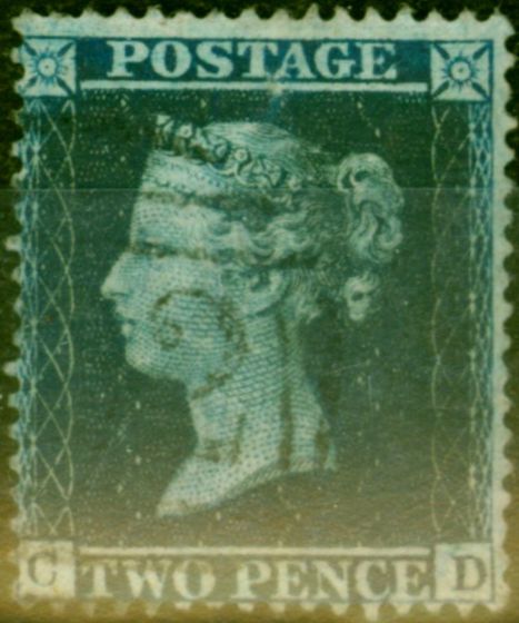 Collectible Postage Stamp from GB 1858 2d Blue SG36a Very Fine Used