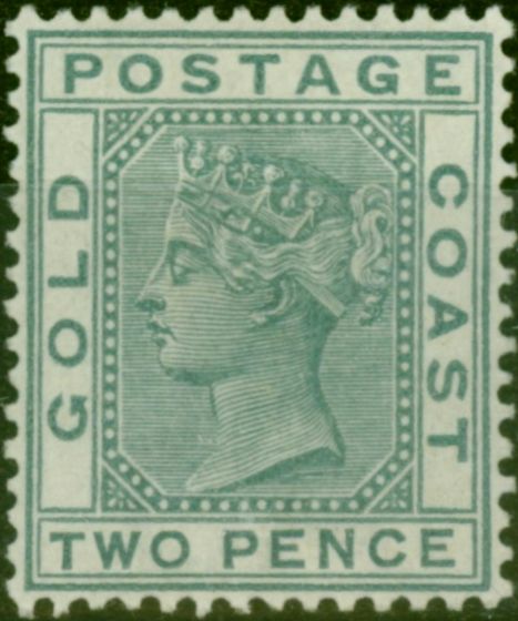 Rare Postage Stamp Gold Coast 1884 2d Grey SG13 Fine LMM (2)