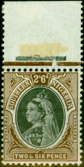 Collectible Postage Stamp from Southern Nigeria 1901 2s6d Black & Brown SG7 V.F MNH