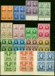 Rare Postage Stamp Tangier 1949 Set of 15 SG261-275 V.F MNH Blocks of 4