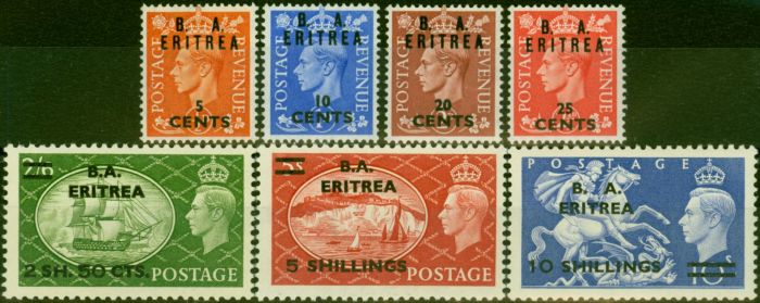 Valuable Postage Stamp Eritrea 1951 Set of 7 SGE26-E32 Fine MNH