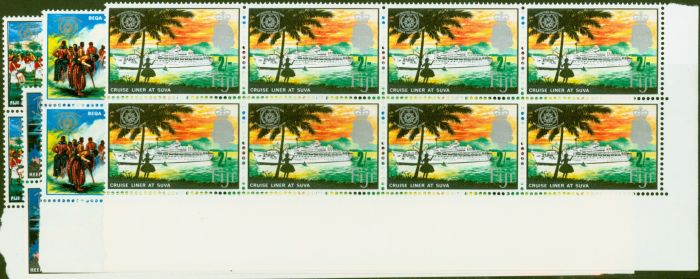 Valuable Postage Stamp from Fiji 1967 Tourism set of 4 SG360-363 in Superb MNH Blocks of 8