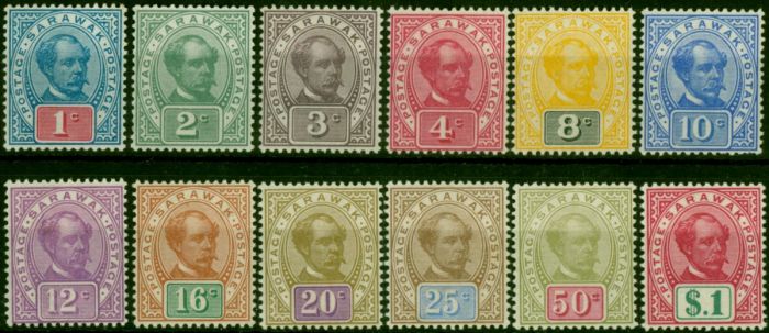 Sarawak 1899-1908 Set of 12 SG36-47 Fine & Fresh MM . Queen Victoria (1840-1901) Mint Stamps