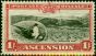 Valuable Postage Stamp Ascension 1934 1s Black & Carmine SG28 Fine LMM