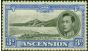Valuable Postage Stamp from Ascension 1938 3d Black & Ultramarine SG42 Fine & Fresh LMM