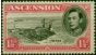 Ascension 1949 1 1/2d Black & Vermilion SG40ea 'Davit Flaw' Fine & Fresh LMM . King George VI (1936-1952) Mint Stamps