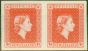 Collectible Postage Stamp from New Zealand 1954 3d Vermilion SG0163var Fine MNH Imperf Pair